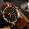 Luxury Fashion Leather Mens Wristwatch